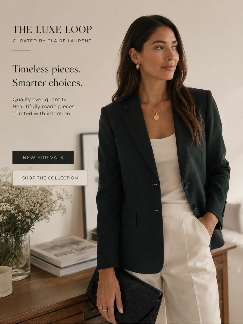 Simons Dark Green Tailored Blazer